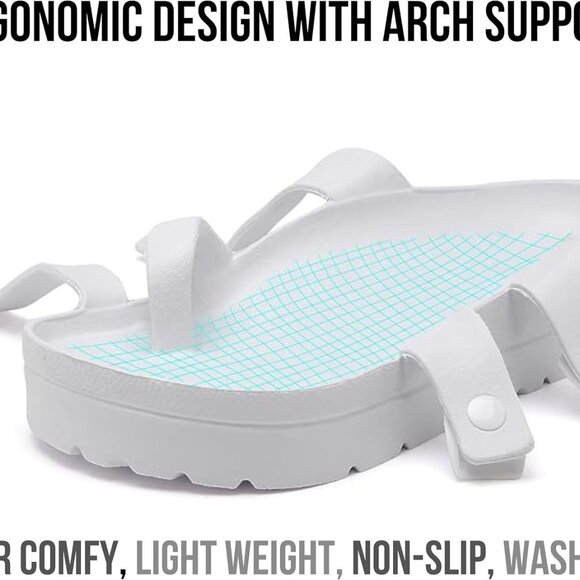 Pillow Slides Anti-Slip Sandals Double Buckle Cloud Slippers Home Outdoor 9&10 - Picture 3 of 6